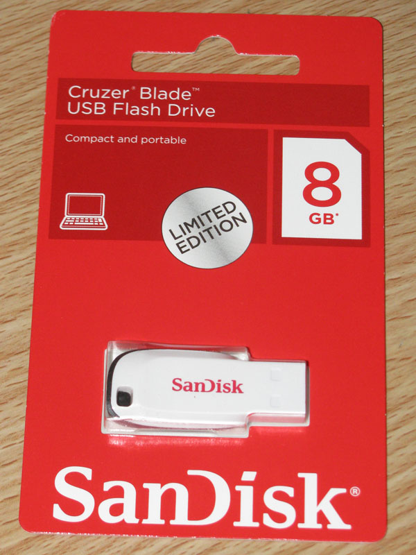 SanDisk Cruzer Blade 8GB USB Flash Drive Review